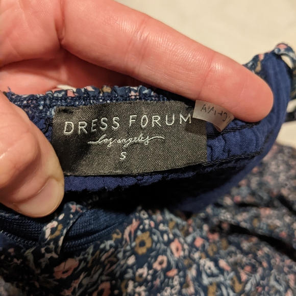 Floral Dress Tiered Midi Cotton Ruffle - Picture 2 of 5